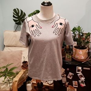 Grey Handsy Tee